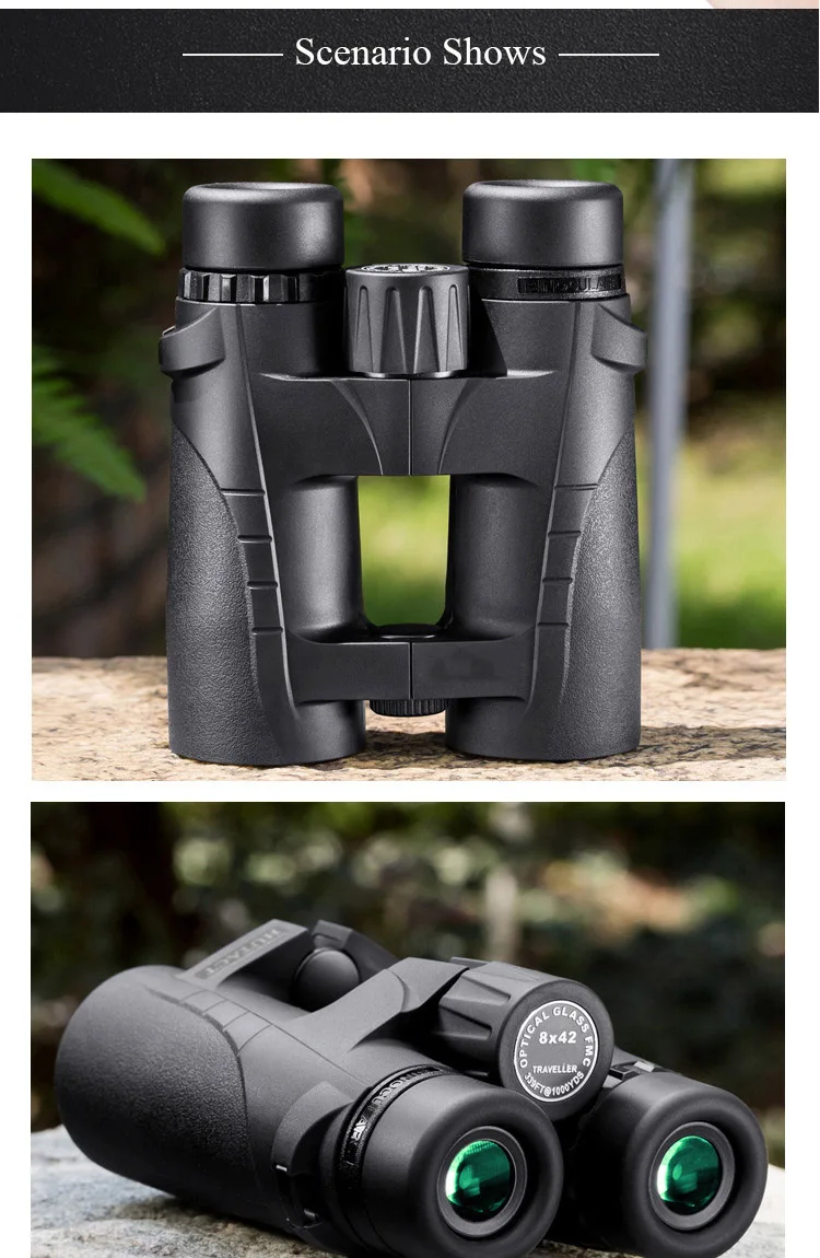 Мощный телескоп ночного видения бинокль зум 10X42 HD оптический spyglass для birdwatch туризма Снайпер Охота Зрительная труба