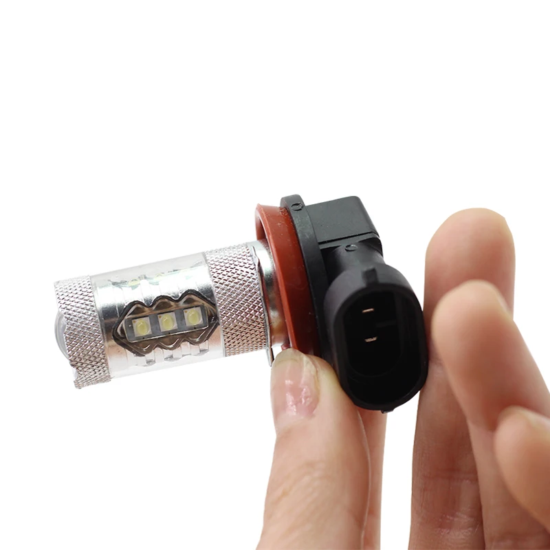 Cawanerl 2 X H11 80 Вт Светильник лампы 16 SMD 1800LM белые 6000K Автомобильные противотуманные