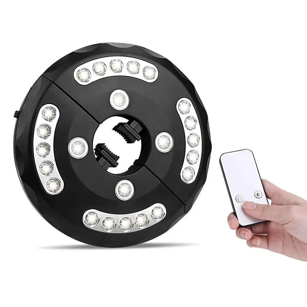 Лучший Зонт для внутреннего дворика работающий от аккумулятора 24 светодиода