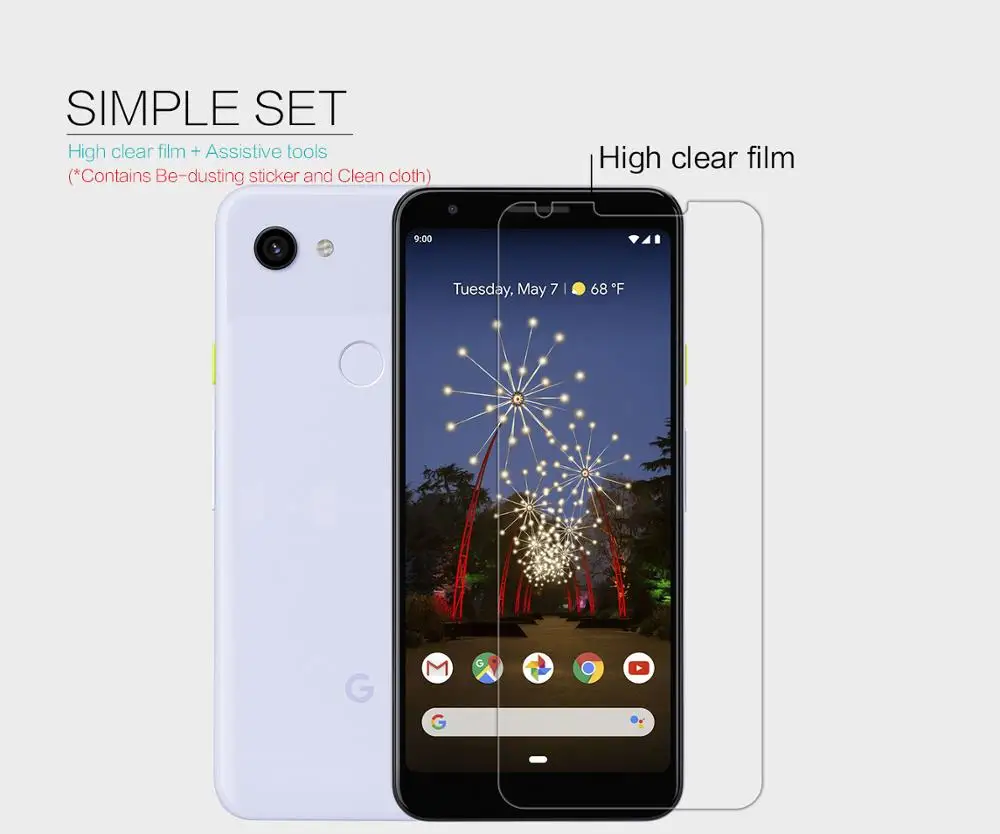 2 шт./лот суперпрозрачная Защитная пленка NILLKIN для Google pixel 3a с защитой от