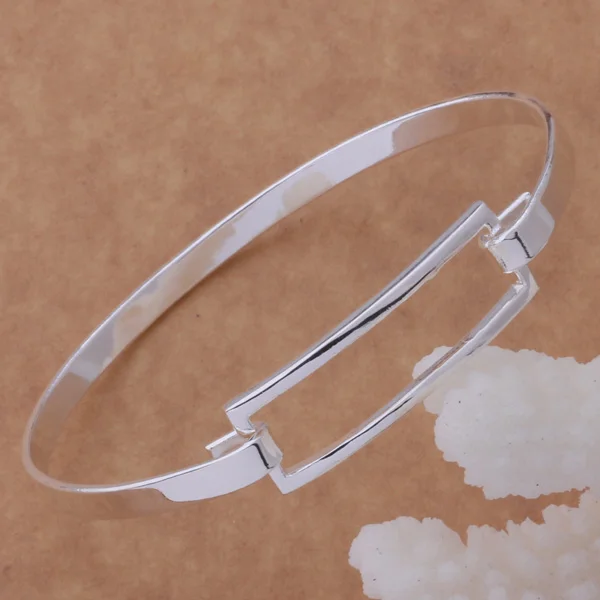 AB038 модный браслет с длинной пряжкой из стерлингового серебра|jewelry packaging and