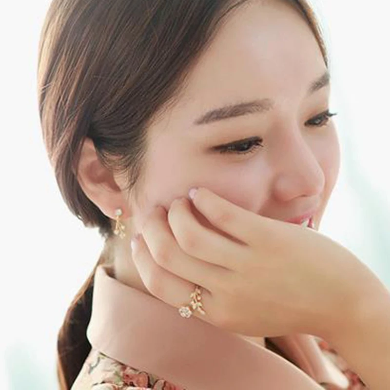 Обручальные кольца с листьями и цветами модное ювелирное изделие для женщин