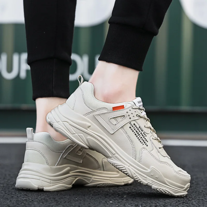 Мужская обувь на платформе для папы 2019 Весна Лето Повседневные кроссовки