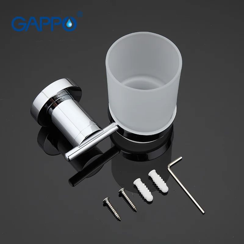 GAPPO Cup Tumbler держатель для зубной щетки стеклянный латунный чашки настенный