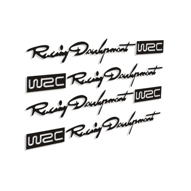 4 шт./компл. автомобиль Стайлинг WRC логотип дверная ручка светоотражающие