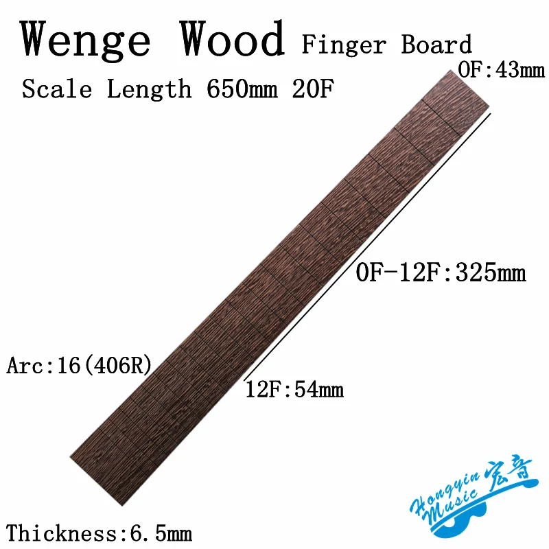 Scale Length650mm20F Африканская Wenge деревянная гитара Гриф материал DIY Гитара Гриф Гитара материал изготовления s Аксессуары 520x70x10 мм - Цвет: Scale Length650mm20F