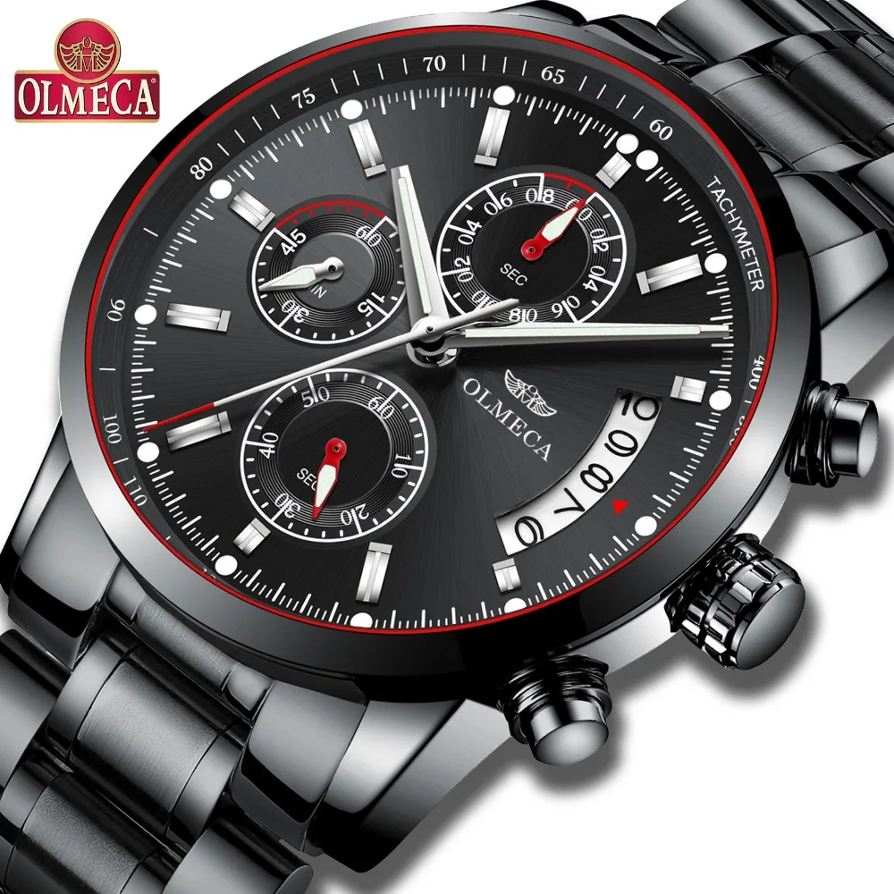 

2019 New Watches Men Luxury Brand Chronograph Men Sports Watches Waterproof Full Steel Quartz Men's Watch Relogio Masculino