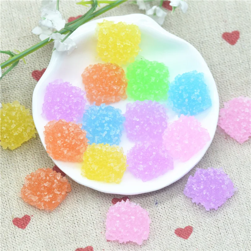 10 шт 16 мм смешанные формы сердца моделирование Gummy конфеты мяч | Смола кукольный