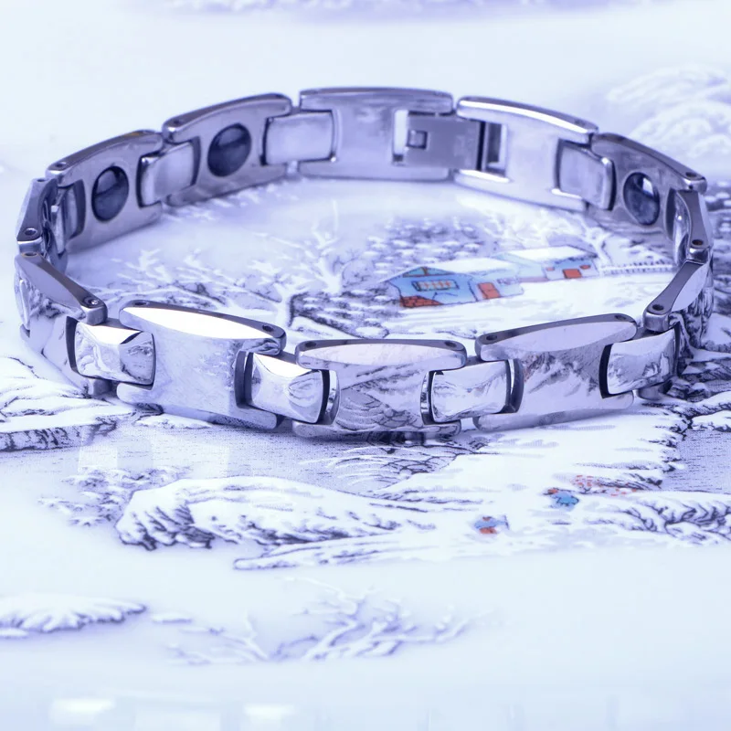 CHUKUI Мужской элегантный хитовый браслет серебряный Вольфрамовая сталь складные