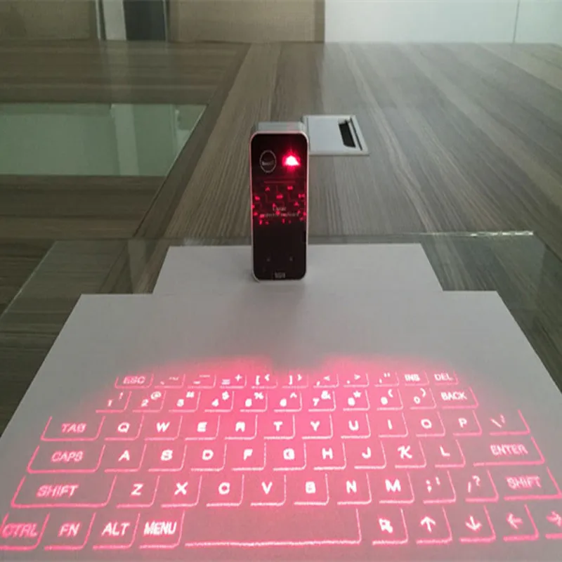 Bluetooth Laser Projection Keyboard Virtual El teclado Mouse Combo Function For Smartphone iOS PC Tablet Laptop Computer English |