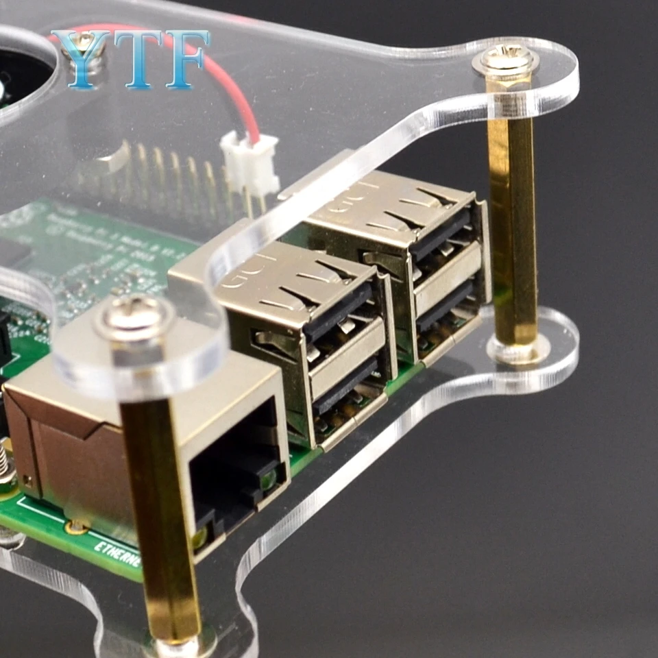 Высокое качество корпус и вентилятор для raspberry pi 3 2 B | Компьютеры офис