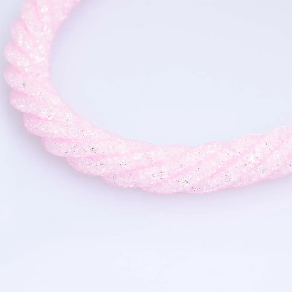 Уникальный дизайн витая сетчатая Цепочка с кристаллами ожерелья фотоэлементом