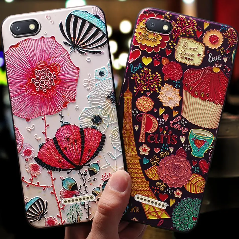 YonLinTan 3D роскошный чехол, чехол, чехол для xiomi Xiaomi Redmi 6A 6 A, силиконовый чехол, милый чехол для телефона, 360 чехол s