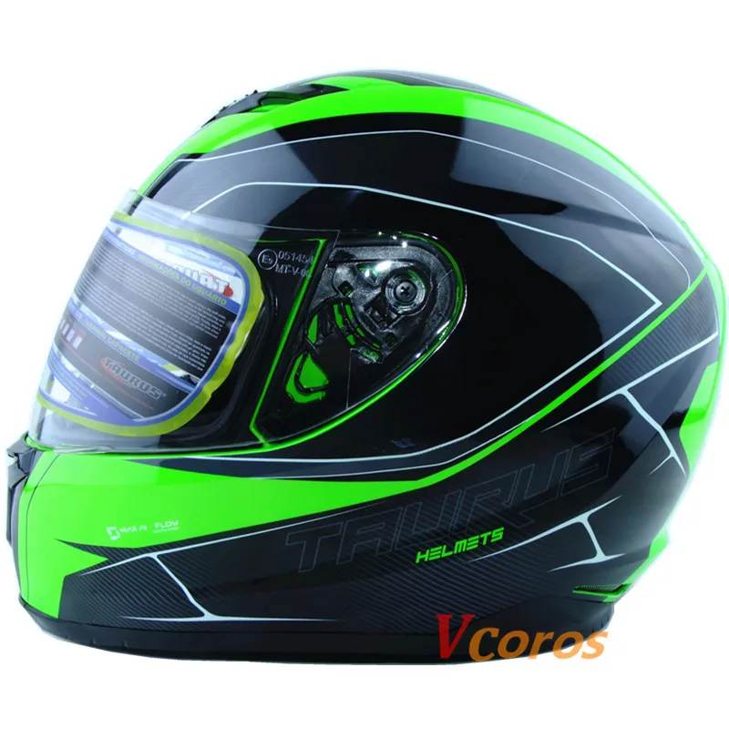 Лидер продаж vcoros полный шлем Moto rcycle с двумя объективами гонки шлемы де rradhelm Каско