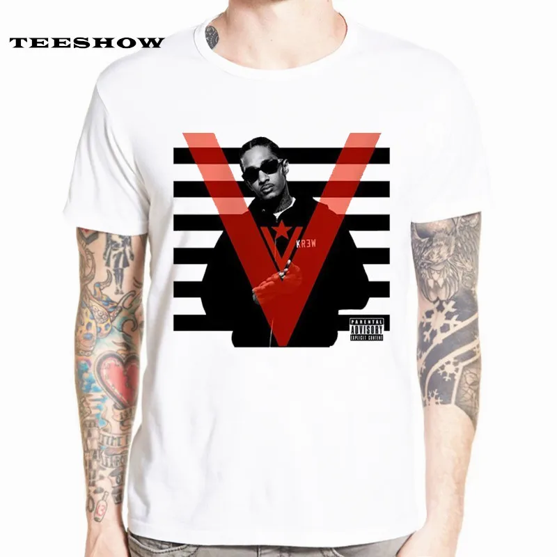 Большая мужская футболка с принтом Nipsey 2019 белая в стиле хип хоп уличная Футболка