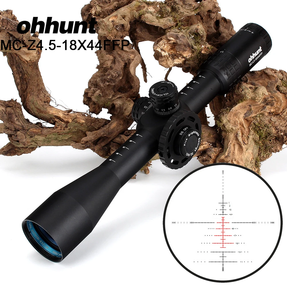 Охота ohhunt MC Z 4 5 18X44 FFP первое фокусное расстояние оптический прицел Сторона