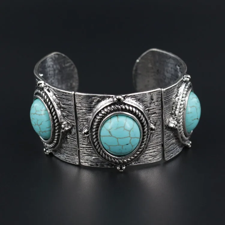 Jianxi Тибетский Jewelry tturquoise турки серебряные украшения браслет и браслеты ethnique Pulseira