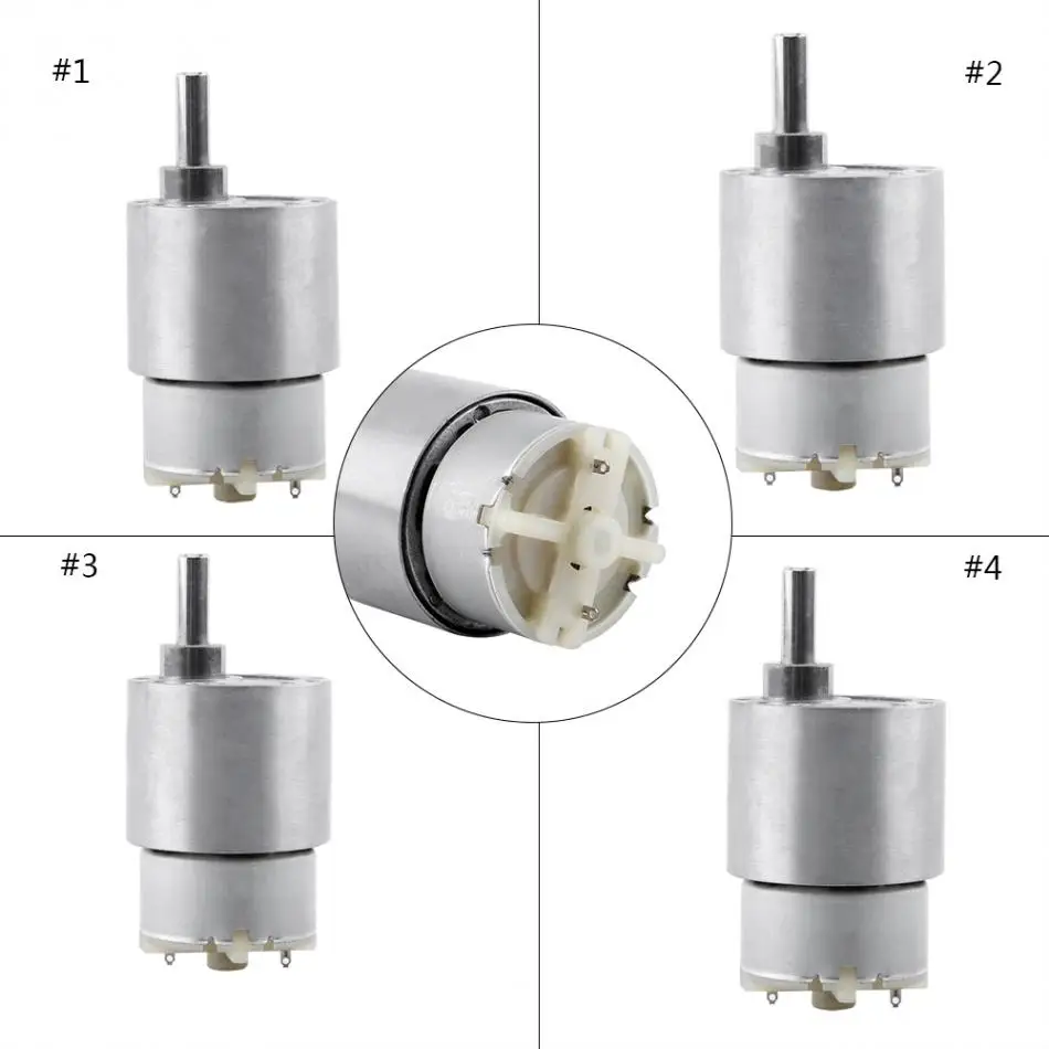 Редукционный Электродвигатель с высоким крутящим моментом 37 мм постоянный ток 12