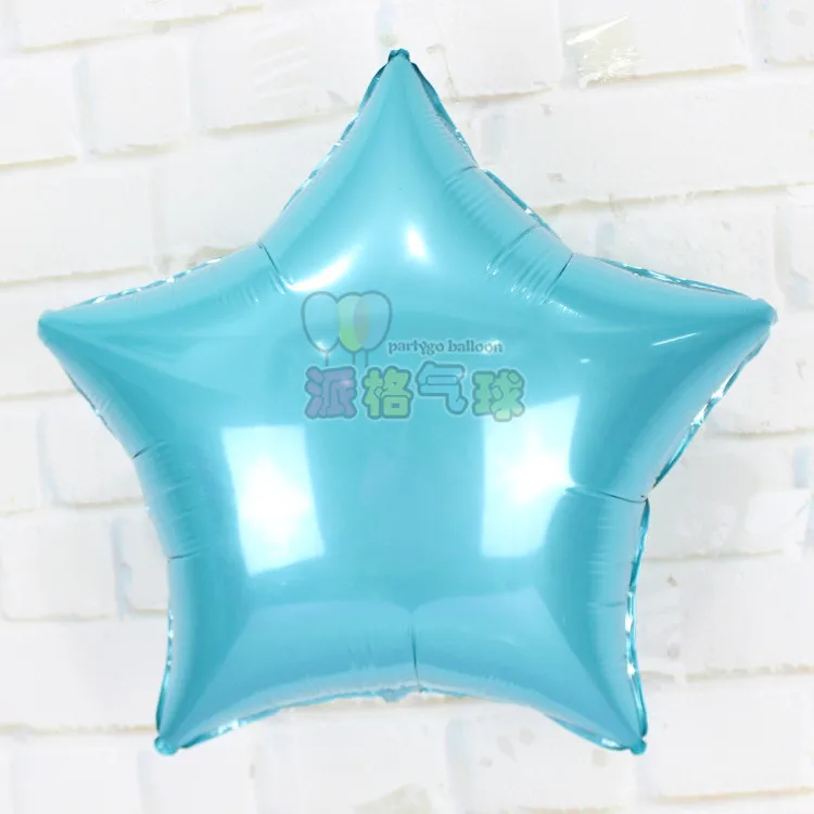 Pearl Blue 10 шт./лот 18 дюймов Звездный шар надувной Гелиевый шар для свадьбы, дня рождения, рождественской вечеринки, украшения, детские игрушки, подарки - Цвет: Pearl Blue