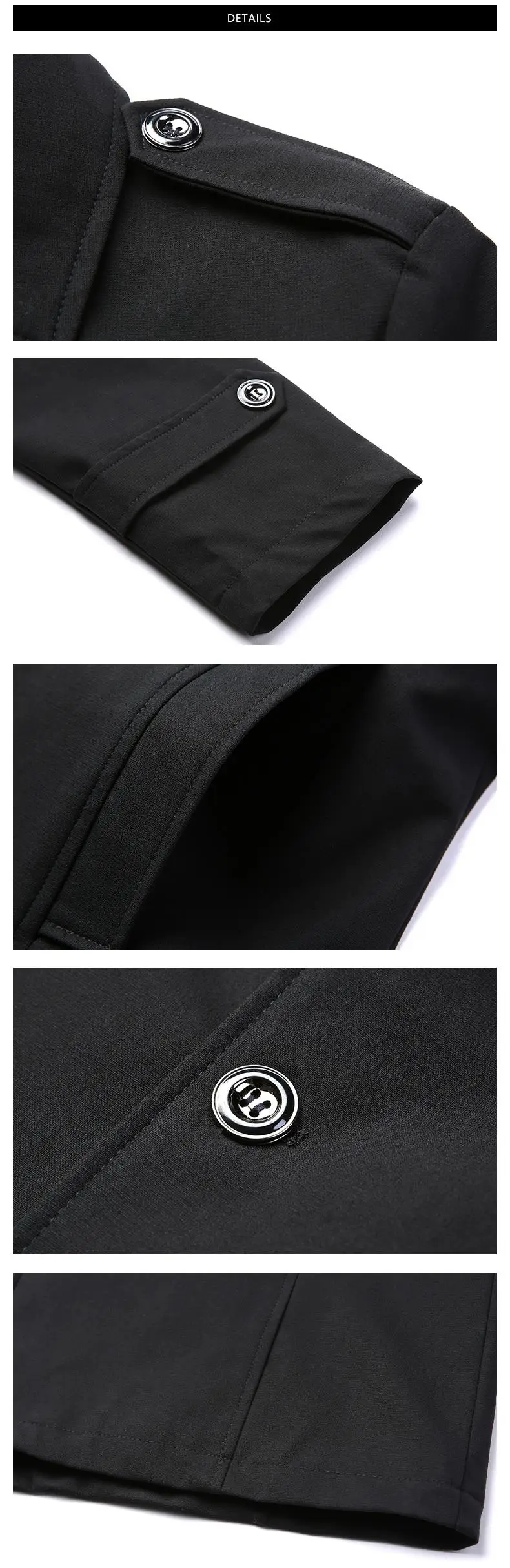 New Fashion Jackets Mens Long Sleeve Outerwear High Street Trend Windbreaker Overcoat Trending Casual Coat Men Clothing