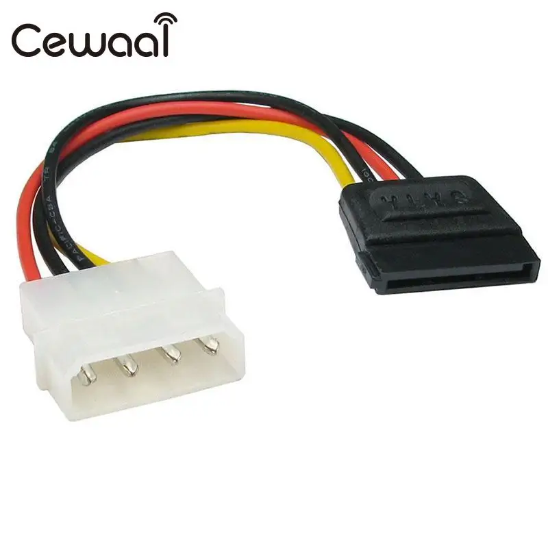 Cewaal 1 шт. кабели Seria адаптер питания Molex SATA разъем сплиттер жесткий диск 4Pin ядро для