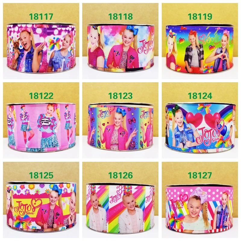 Бесплатная доставка 50 ярдов мультфильм печатных grosgrain ленты 18127 | Дом и сад