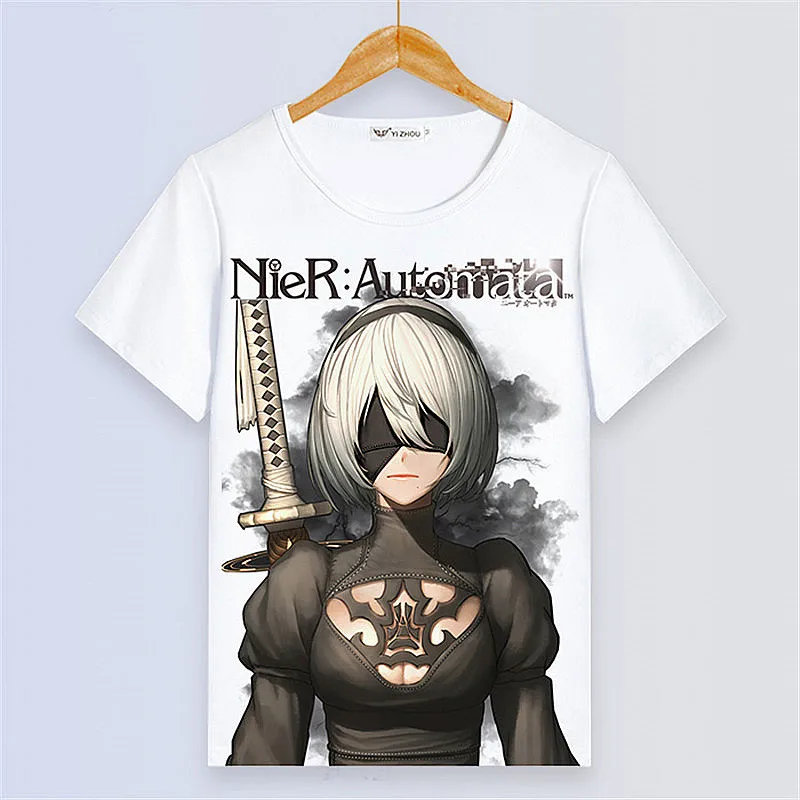 Футболка мужская с принтом NieR:Automata YoRHa тип A No. 2 пикантная футболка унисекс