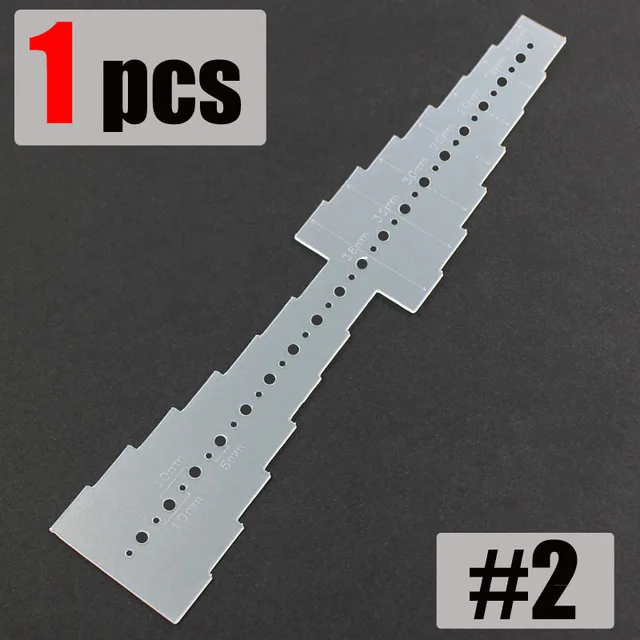 1PCS NO.2 Сделай Сам кожевенное ремесло аксессуары кожаный ремень Дырокол позиционные сверла пластиковые кожаные пробивки позиционирования шаблон - Цвет: 1PCS NO.2