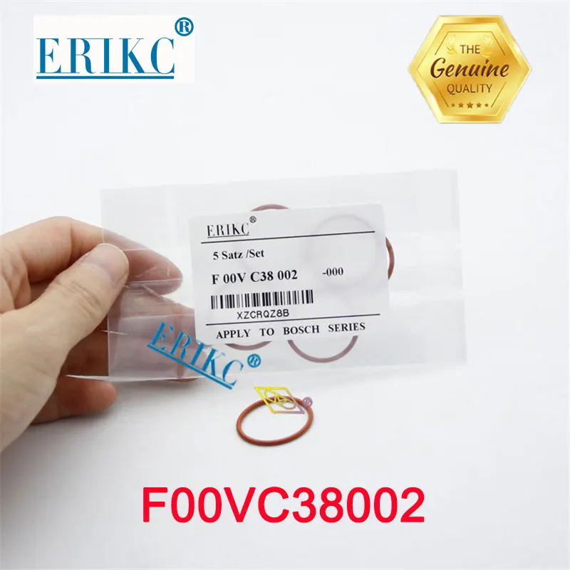 

ERIKC F00VC38002 Common Rail Seal O-ring F 00V C38 002 and Truck O Ring F00V C38 002 for 0445110# Injector Solenoid Valve