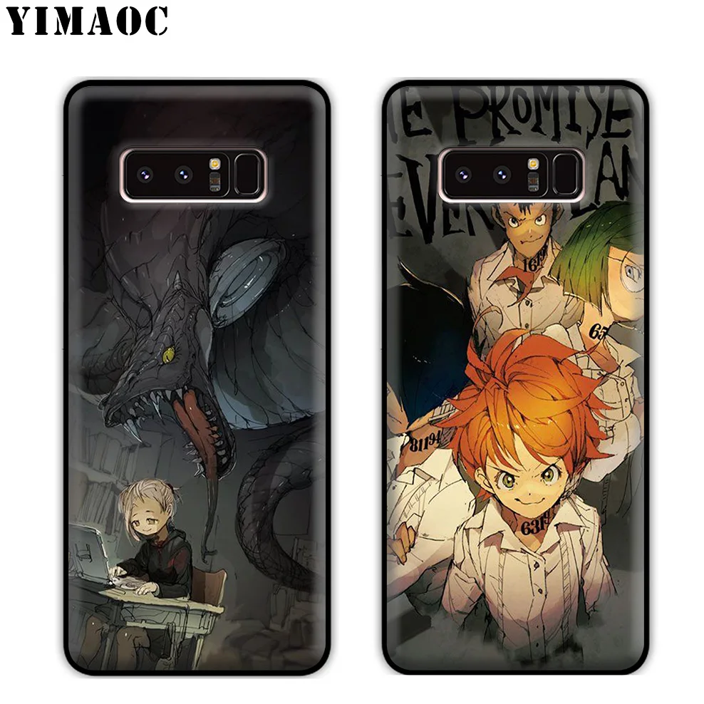 YIMAOC The Promised Neverland Anime Soft Silicone Case for Samsung Galaxy Note 10 Plus 9 8 A9 A8 A6 2018 A5 A3 2017 2016 |