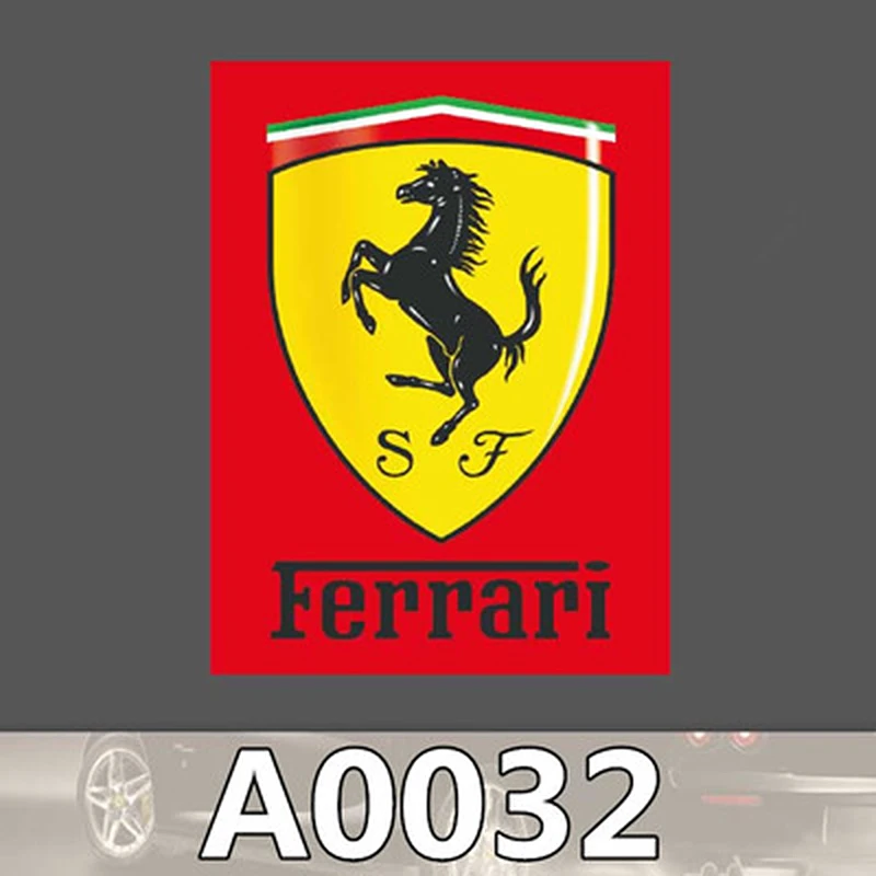 Логотип бренда Ferrari виниловая наклейка граффити скейтборд чемодан чехол для