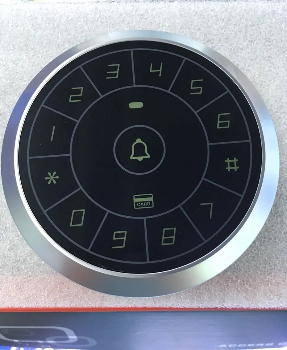 Прямая продажа с фабрики круговой сенсорная кнопка 125 кГц Rfid Card Reader двери