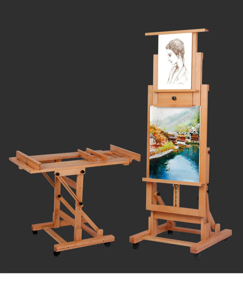 Супер большой мольберт Caballete Pintura Художника масляной краски мольберт краски аксессуары деревянная подставка Многофункциональный мольберт краски ing стенд