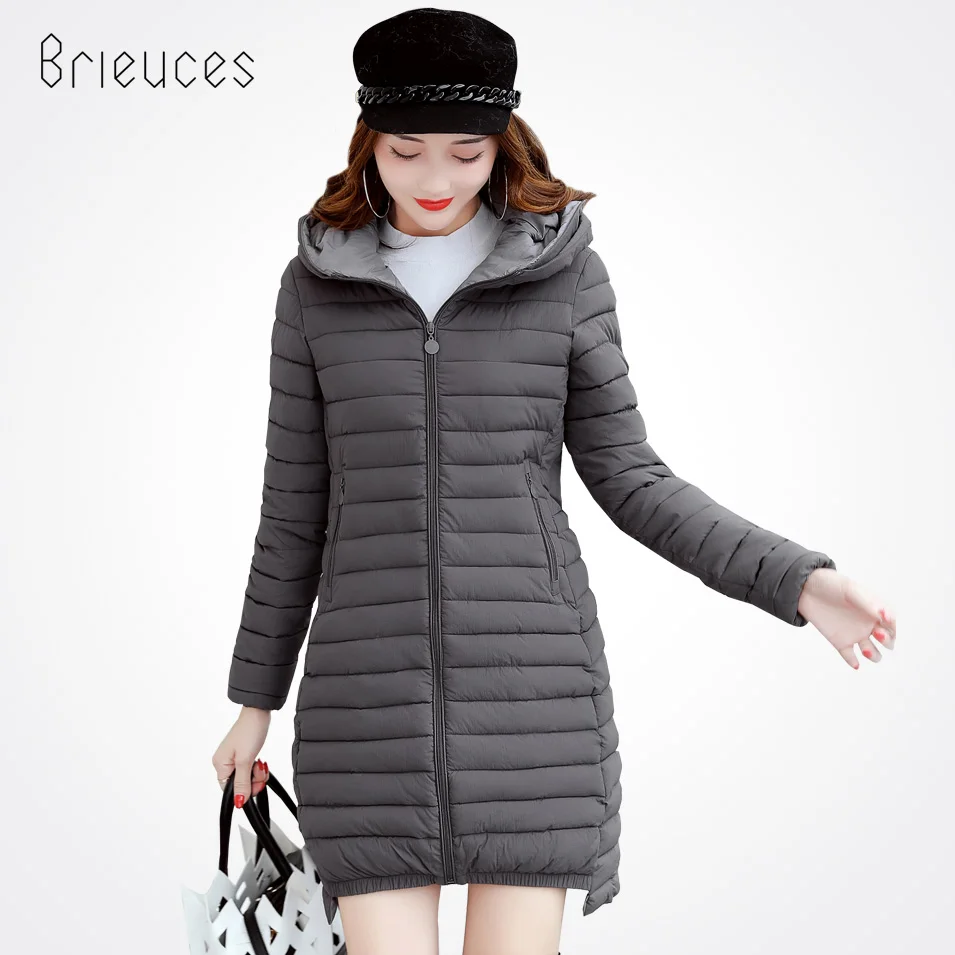 Brieuces 2017 новая весенняя куртка Женское зимнее пальто размера плюс 4XL женская