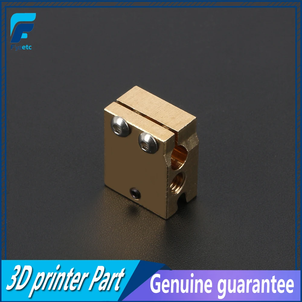 

High Temperature H59 Copper Volcano Heater Block For E3D HOTEND Compatible PT100 Thermistor Cartridge Sensor V6 Hot