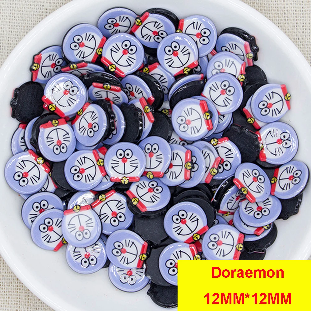 100 шт./лот маленький размер японский мультфильм плоская задняя часть кабошон