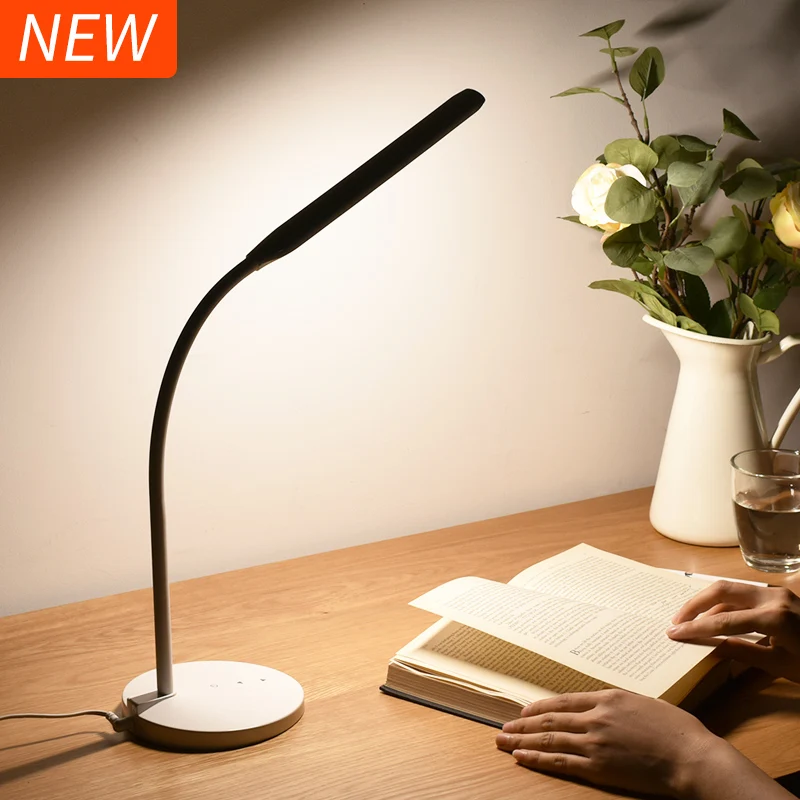 Защита глаз светодио дный настольная лампа 5 уровня диммер и Цвет Touch Управление