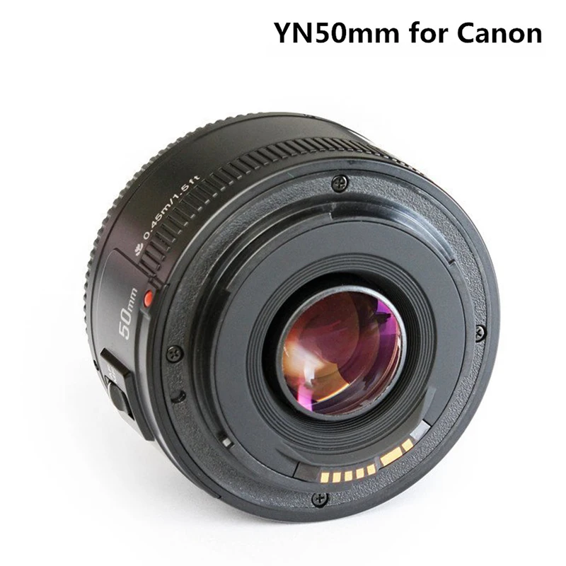 Объектив YONGNUO yn 50 мм F1.8 для камеры Nikon F объектив с автофокусом и большой