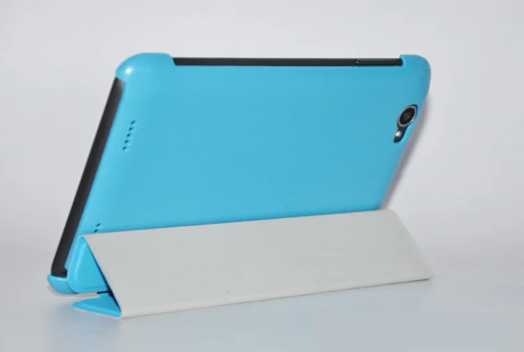 Супертонкий кожаный чехол с подставкой и 3 папками защитный книжка для планшета