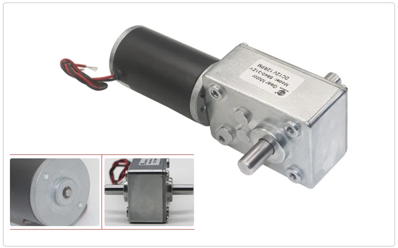 5840-31zy DC12V 24V 12 об/мин до 470 об/мин CW/CCW двойной редукционный червячный мотор-редуктор для автоматической вешалки одежды