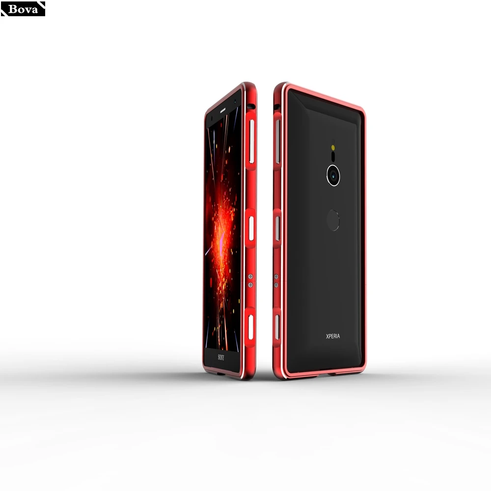 Чехол для sony Xperia Xz2 и XZ2 компактный роскошный чехол с металлической рамкой Роскошный чехол для телефона Ультратонкий алюминиевый бампер