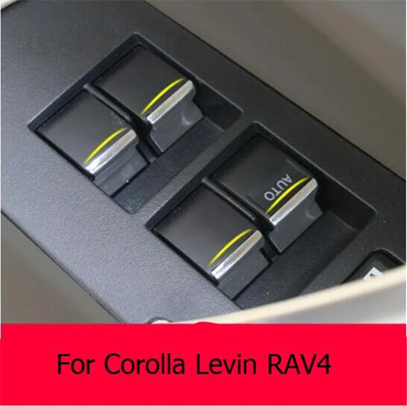 Автомобильный стеклоподъемник переключатель наклейка Кнопка интерьера