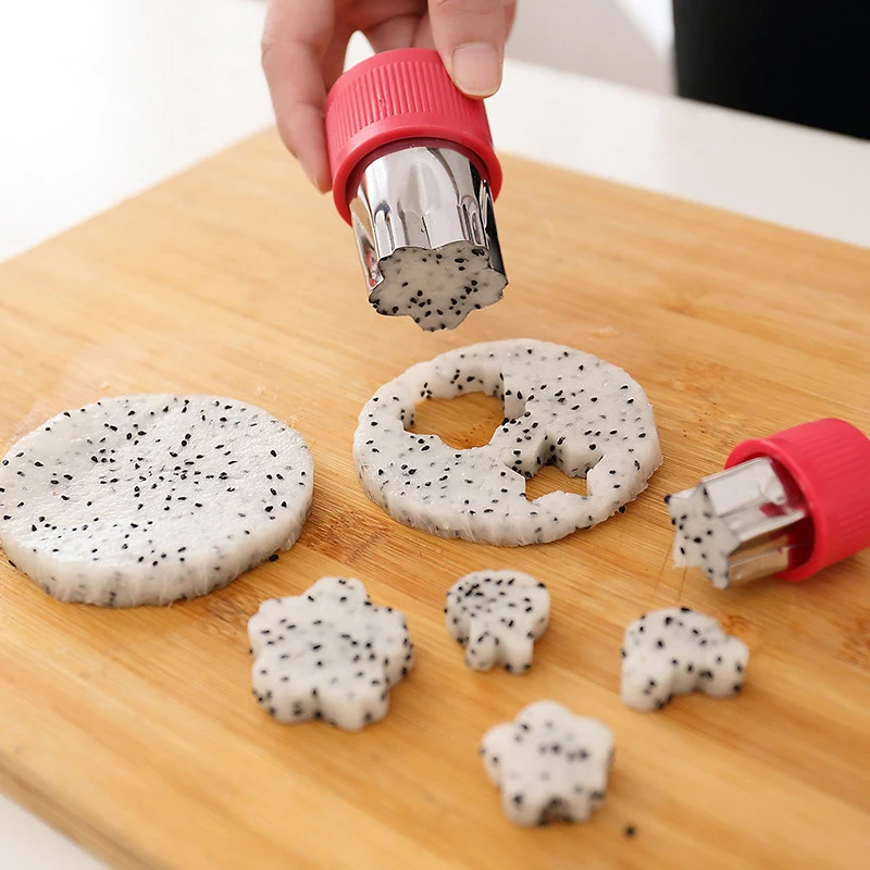 8 шт./компл. устройство резки овощей и фруктов в форме цветка звезды прессформа