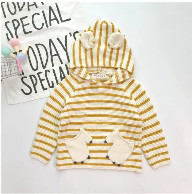 3 Верхняя одежда и пальто для маленьких девочек Новинка года, милый Хлопковый вязаный кардиган с рисунком лисы, детская одежда вязаное пальто для маленьких мальчиков Одежда для мальчиков и девочек - Цвет: 3