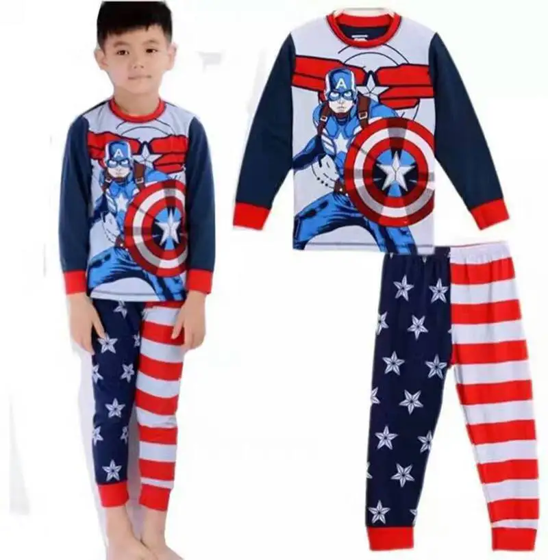 Розничная продажа! Новая детская Домашняя одежда пижамный комплект для