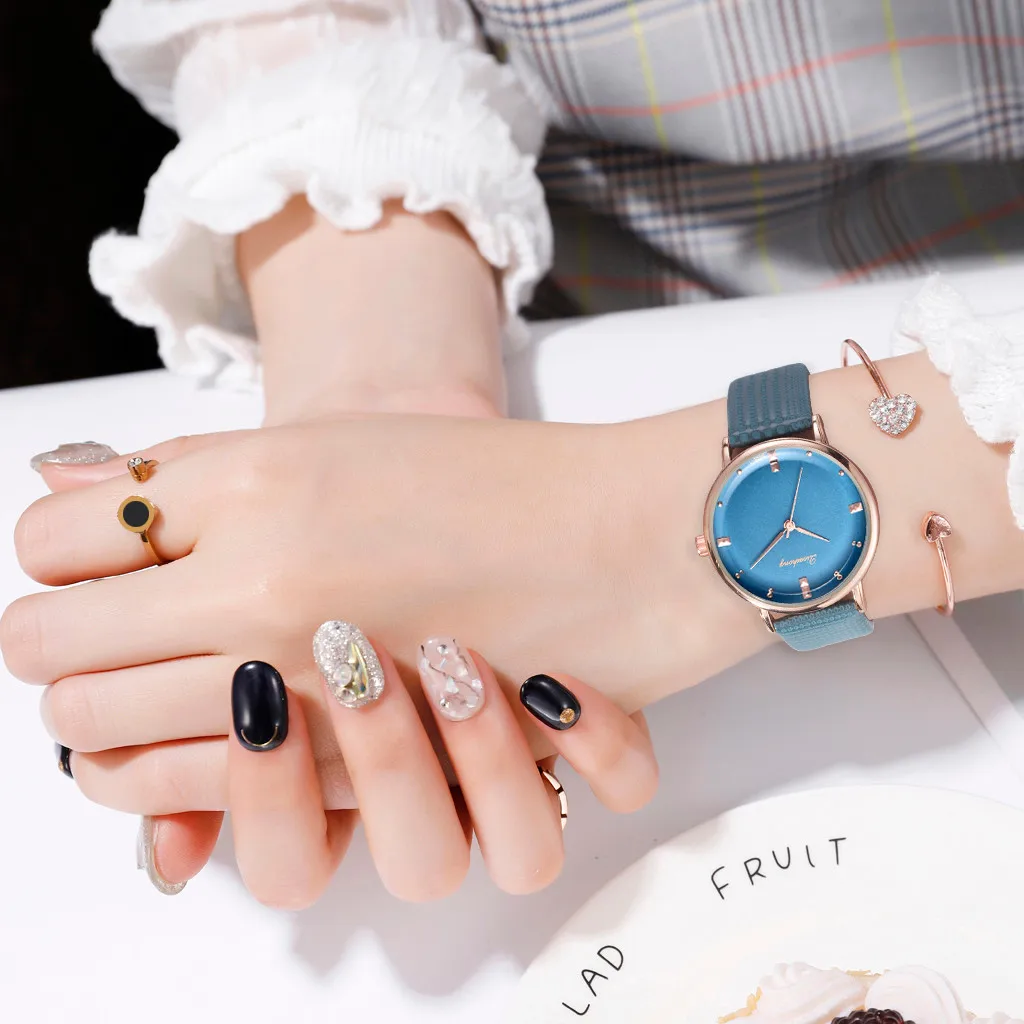 Лучшие продажи Montre Femme женские часы GENEVA часы кожаные кварцевые женские часы Bayan Kol Saati женские наручные часы