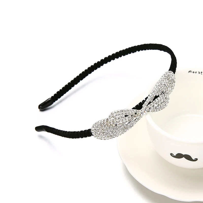 Элегантная Модная повязка на голову для свадьбы дня рождения с кристаллами и