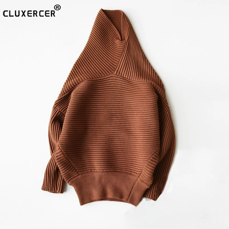 Свитер женский вязаный с рукавом летучая мышь | Женская одежда