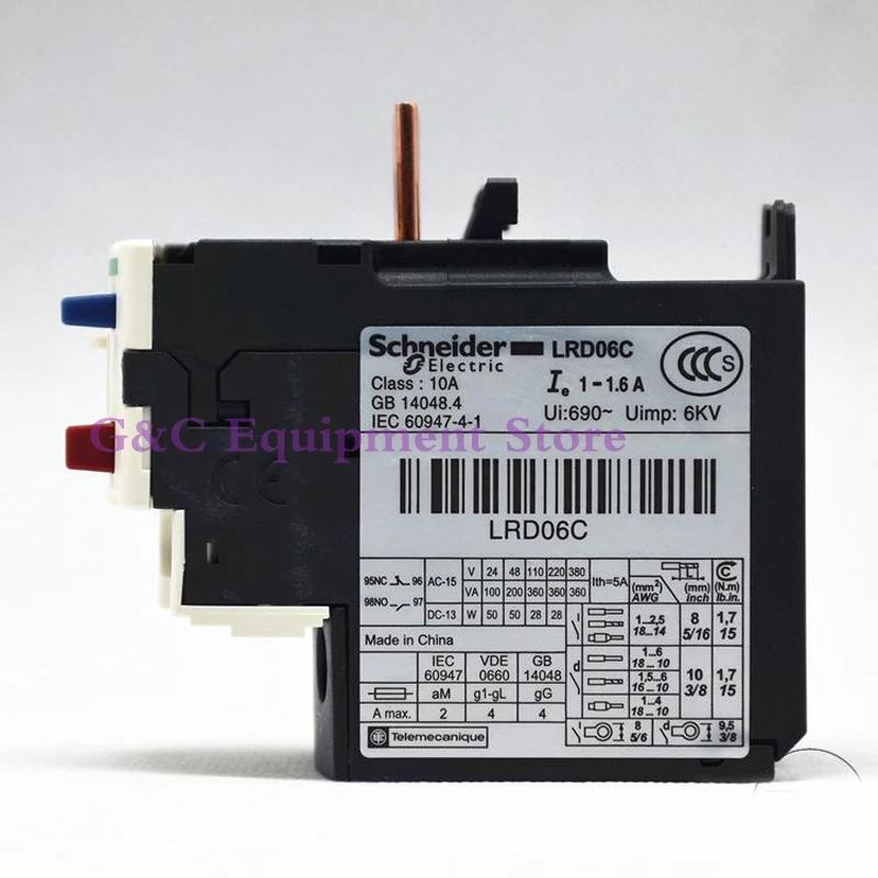 1PC NEW ORIGINAL THERMORELAY LRD-06 SE TESYS THERMAL OVERLOAD RELAY LRD06C 1-1.6A | Обустройство дома