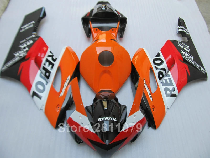 Литье под давлением лидер продаж комплект обтекателей для Honda CBR1000RR 04 05 оранжевые